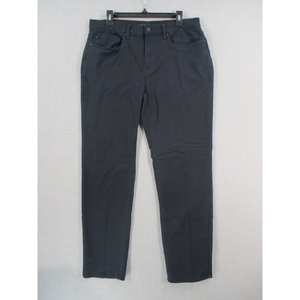 Banana Republic‎ Mens Navy Blue Straight-Leg Pants 34x32 Cotton Blend